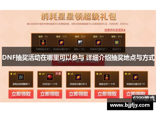 DNF抽奖活动在哪里可以参与 详细介绍抽奖地点与方式